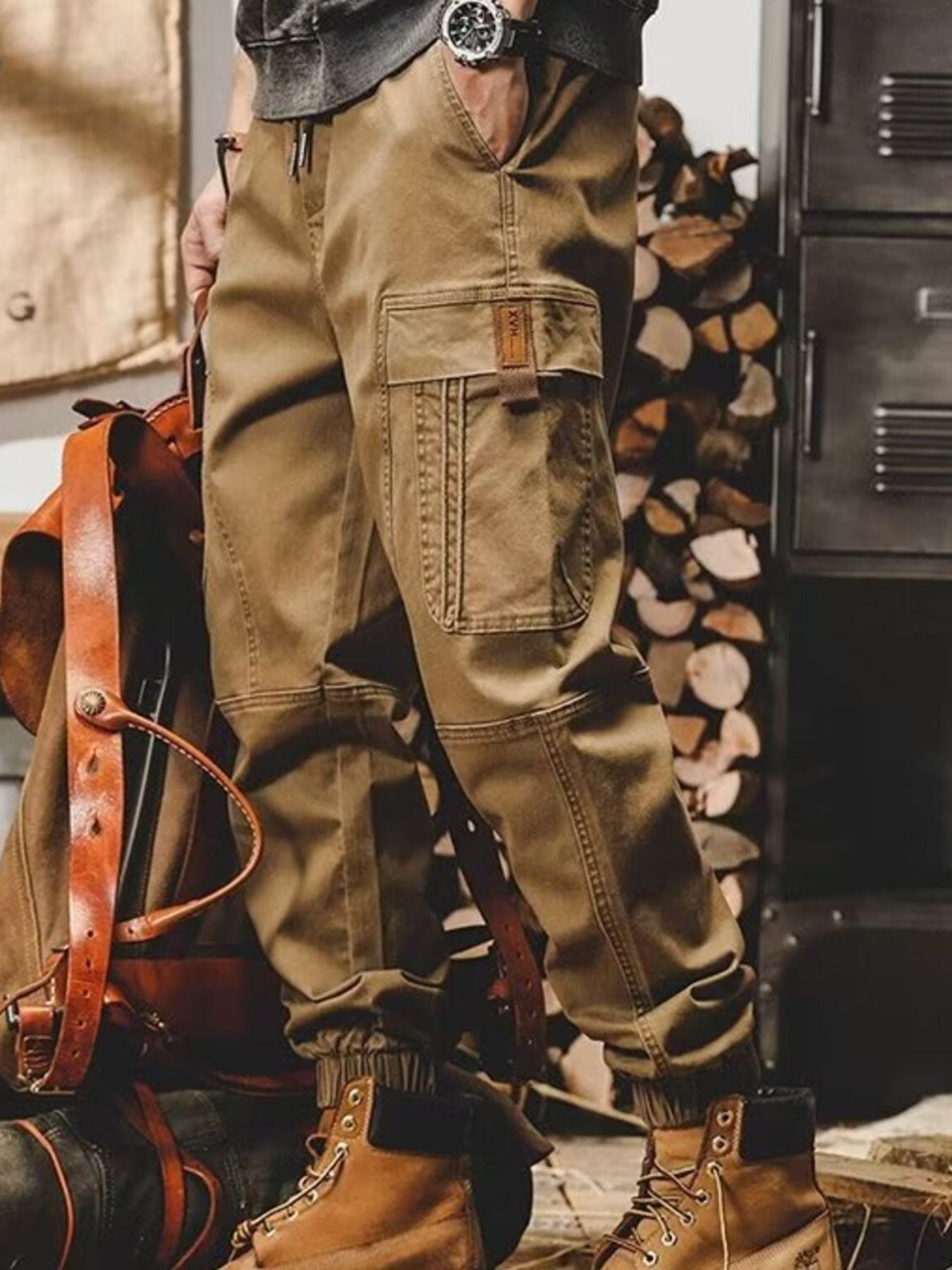 Men's Plus Size Relaxed Fit Cargo Pants